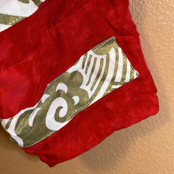 Nativewear Designs red soft rayon jacket with metal jingle coins - Picture 8 of 10